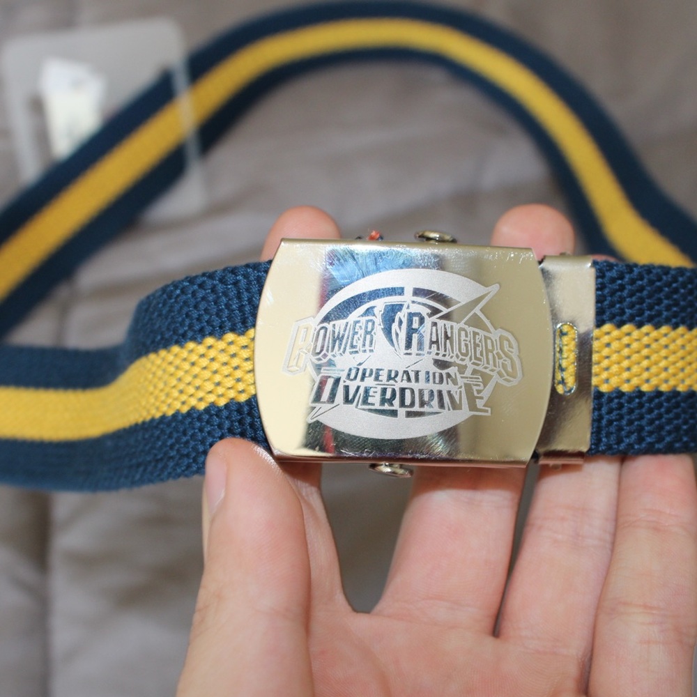 Disney Power Rangers Blue and Yellow boys belt